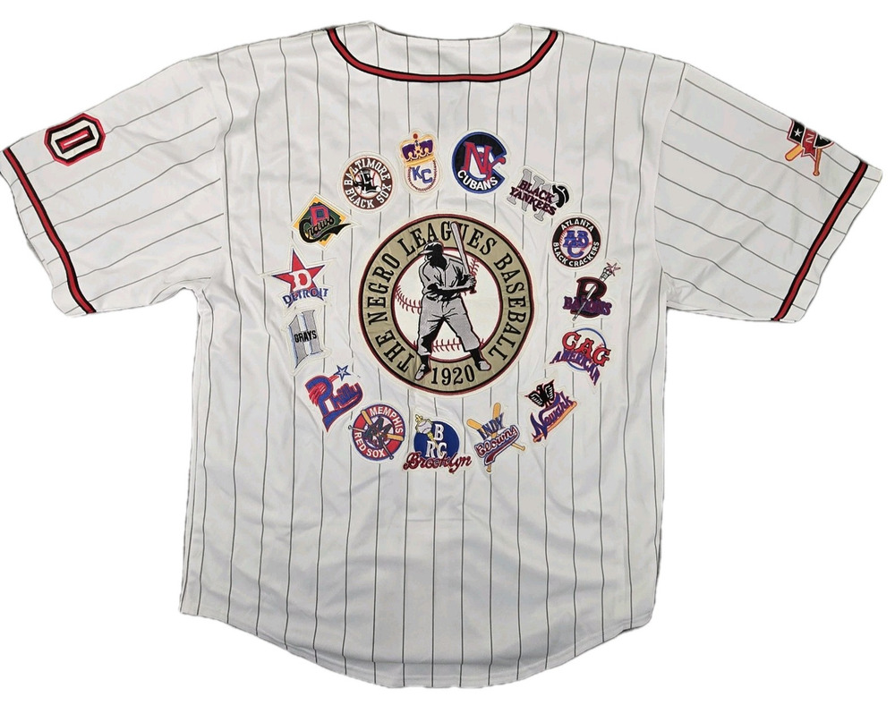NWT Negro Leagues Baseball Museum Team Logo Jersey 4XL NLBM Embroidered